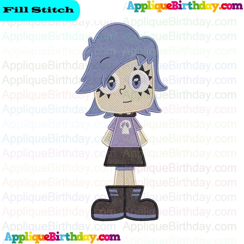 Yumi Yoshimura 7 Hi Hi Puffy Amiyumi Fill Embroidery Design 7374